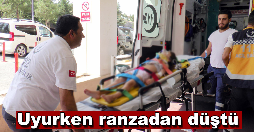 Uyurken ranzadan düştü