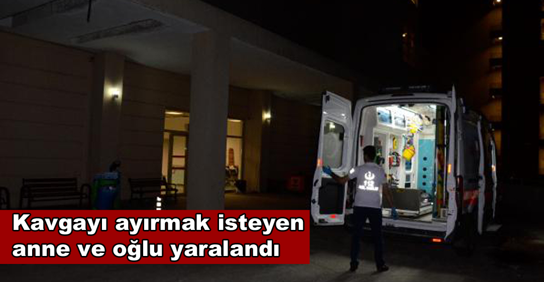 Kavgayı ayırmak isterken yaralandılar