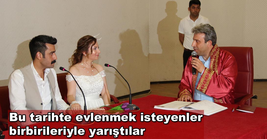 Evlenmek isteyenler 07.07.2017’de nikah dairesine koştu