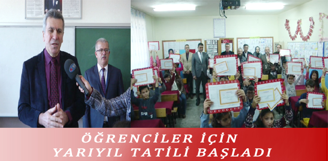 ÖĞRENCİLER İÇİN YARIYIL TATİLİ BAŞLADI