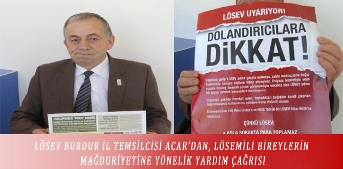 LÖSEV BURDUR İL TEMSİLCİSİ ACAR’DAN, LÖSEMİLİ BİREYLERİN MAĞDURİYETİNE YÖNELİK YARDIM ÇAĞRISI