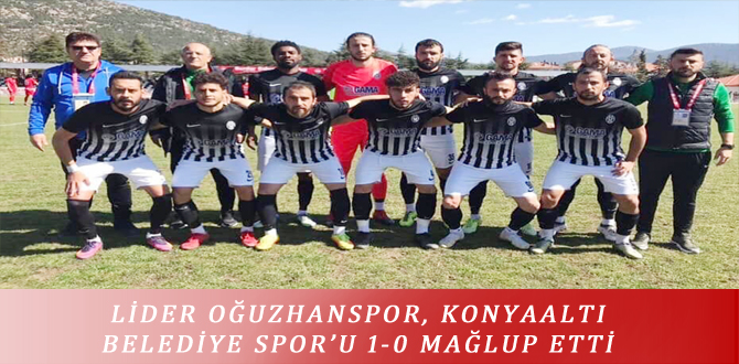 LİDER OĞUZHANSPOR, KONYAALTI BELEDİYESPOR’U 1-0 MAĞLUP ETTİ