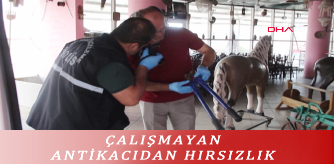 ÇALIŞMAYAN ANTİKACIDAN HIRSIZLIK