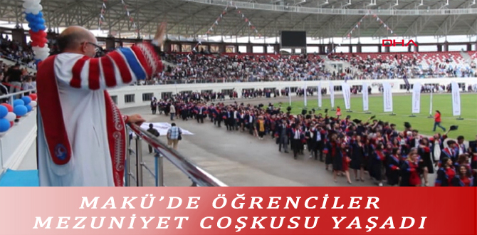 MAKÜ’DE ÖĞRENCİLER MEZUNİYET COŞKUSU YAŞADI