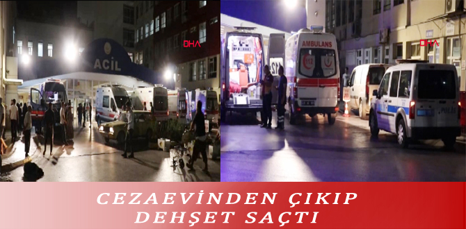 CEZAEVİNDEN ÇIKIP DEHŞET SAÇTI