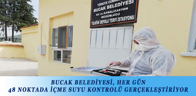 BUCAK BELEDİYESİ, HER GÜN 48 NOKTADA İÇME SUYU KONTROLÜ GERÇEKLEŞTİRİYOR