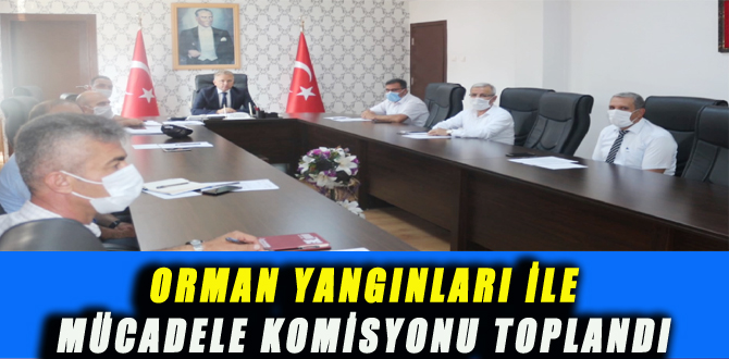 ORMAN YANGINLARI İLE MÜCADELE KOMİSYONU TOPLANDI