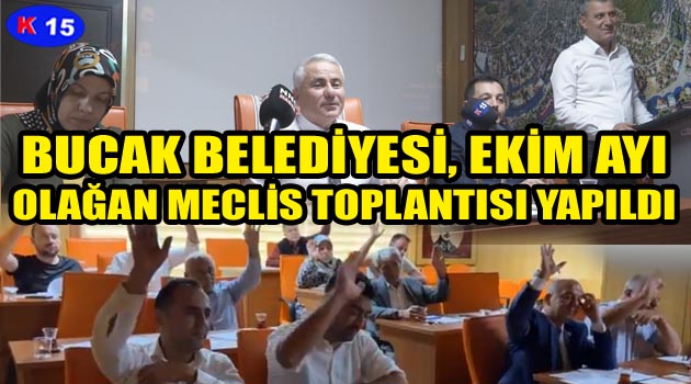 BUCAK BELEDİYESİ, EKİM AYI OLAĞAN MECLİS TOPLANTISI YAPILDI