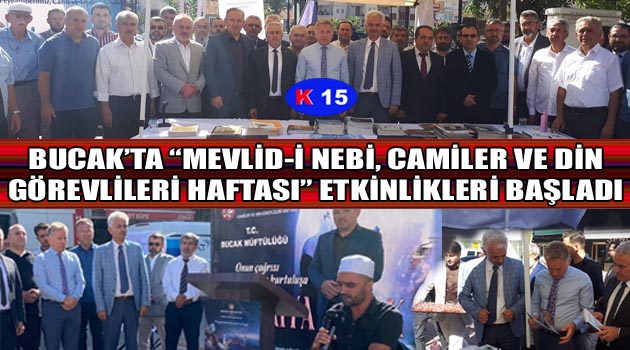 BUCAK’TA “MEVLİD-İ NEBİ, CAMİLER VE DİN GÖREVLİLERİ HAFTASI” PROGRAMI DÜZENLENDİ